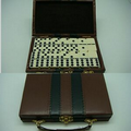 Double Six Dominoes in Leatherette Case 6 IN 1 GAME SET (Screen printed)